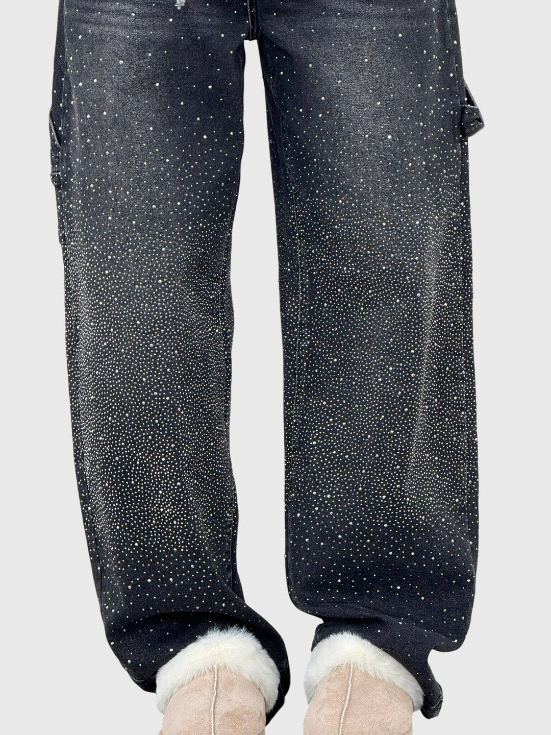 Kimberly | Women’s Sparkle Diamond Denim Pants