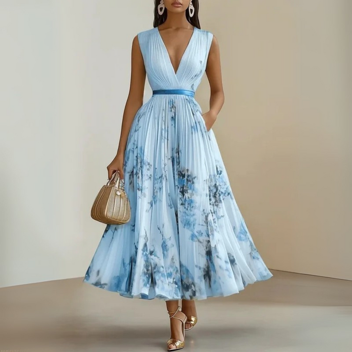 Emma | Women’s Flowy Sleeveless Summer Maxi Dress