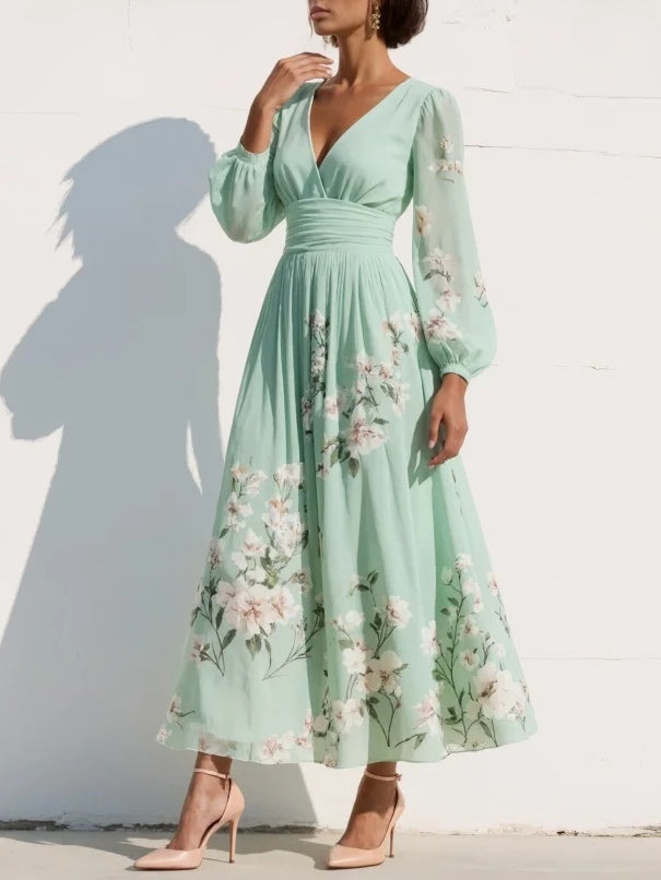 Prescela | Floral Midi Dress