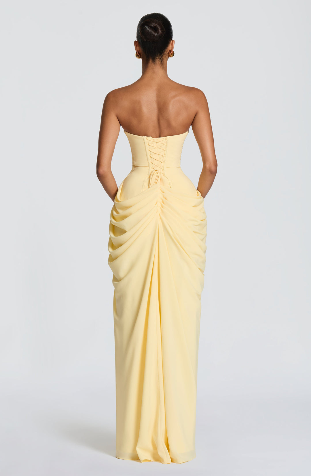 Vivienne | Elegant Draped Maxi Gown with Slit