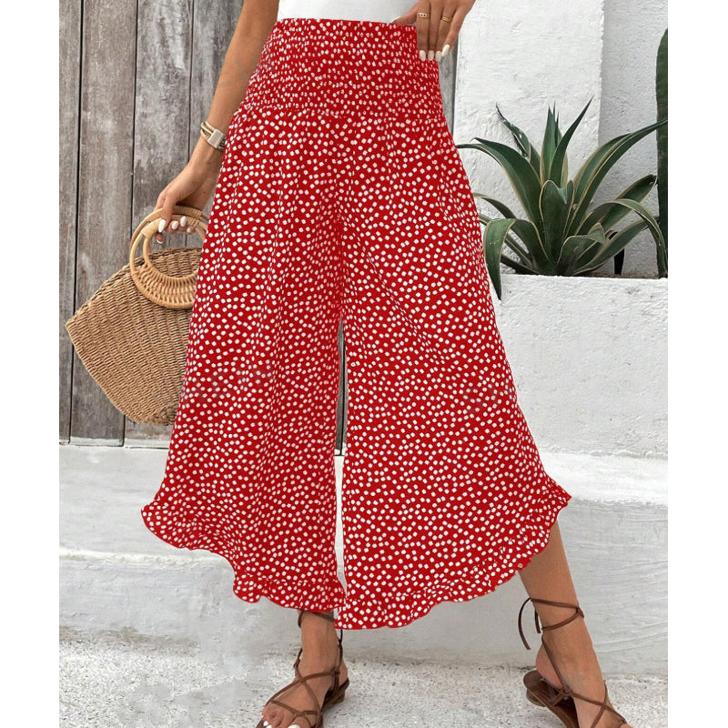 Ana - Women’s Flowy High Waist Wide-Leg Pants